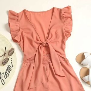 Shein pink romper